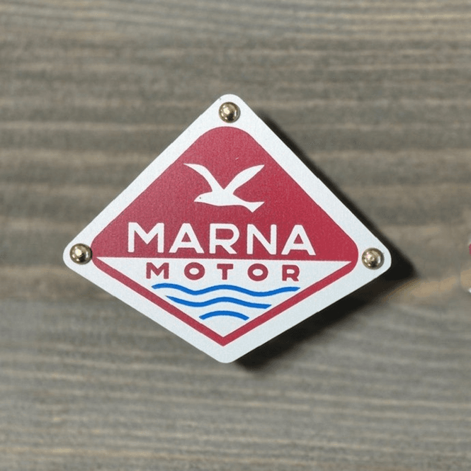 Hovedbilde Lite Marnaskilt m 3 hull til skruer, aluminium